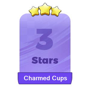 MMOJUGG Monopoly Go Charmed Cups 3 Stars-S11-5 Details View of Item Function and Use